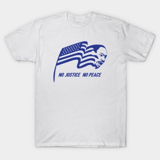 Martin Luther King Jr. American flag symbol in blue variety T-Shirt